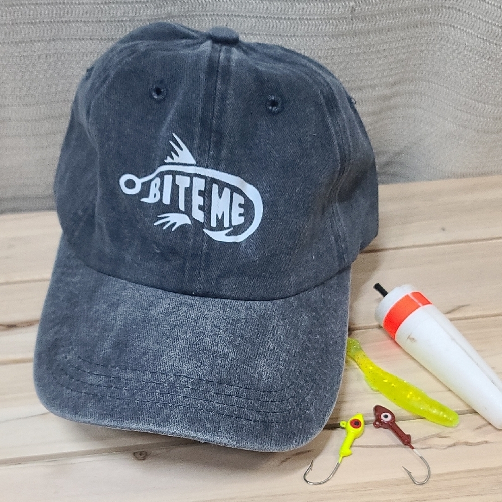 Source Unknown Dark Gray 'Bite Me' Cap